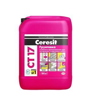 Изображение товара: Грунтовка для наружных и внутренних работ Ceresit (Церезит) CT17 10 л