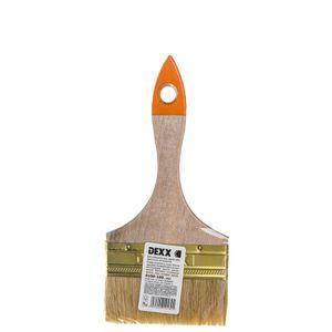 Изображение товара: Флейцевая кисть Dexx Практик,  натуральная щетина, деревянная ручка, 100мм 0100-100_z02