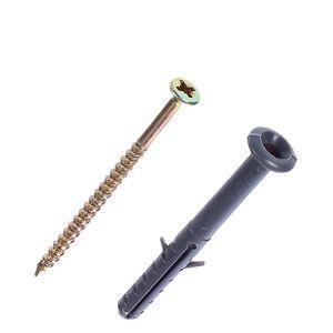 Изображение товара: Дюбель-гвоздь с грибовидным бортиком полипропилен 6x60 мм