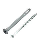 Изображение товара: Дюбель-гвоздь с грибовидным бортиком полипропилен 6x80 мм