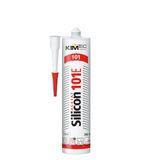 Изображение товара: Герметик силиконовый KIM TEC Silicon 101Е, белый 310 мл