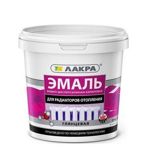 Изображение товара: Эмаль для радиаторов Лакра, белая, глянцевая 0,9 л