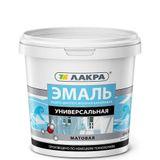 Изображение товара: Эмаль универсальная Лакра, белая матовая 0,9 кг