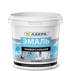 Изображение товара: Эмаль универсальная Лакра, белая матовая 0,9 кг