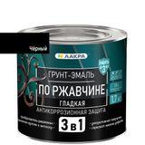 Изображение товара: Грунт-эмаль 3 в 1 по ржавчине Лакра чёрный 1,7 л