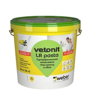 Изображение товара: Шпатлёвка готовая Weber Vetonit LR pasta (Ветонит ЛР паста)  20 кг