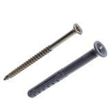 Изображение товара: Дюбель-гвоздь с потайным бортиком полипропилен 6x60 мм