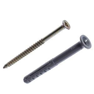 Изображение товара: Дюбель-гвоздь с потайным бортиком полипропилен 6x60 мм