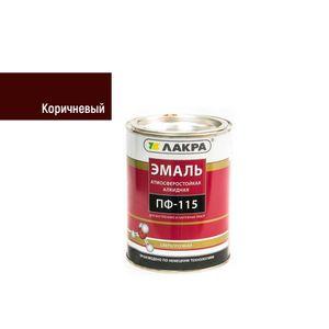 Изображение товара: Эмаль Лакра ПФ-115, коричневая 2,8 кг