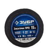 Изображение товара: Изолента Х/Б ЗУБР Электрик Про 18 мм x 15 м, черная 1231-15
