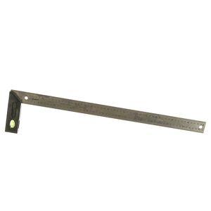 Изображение товара: Угольник разметочный Зубр Эксперт, стальной, встроенный уровень 600 мм 34397-60